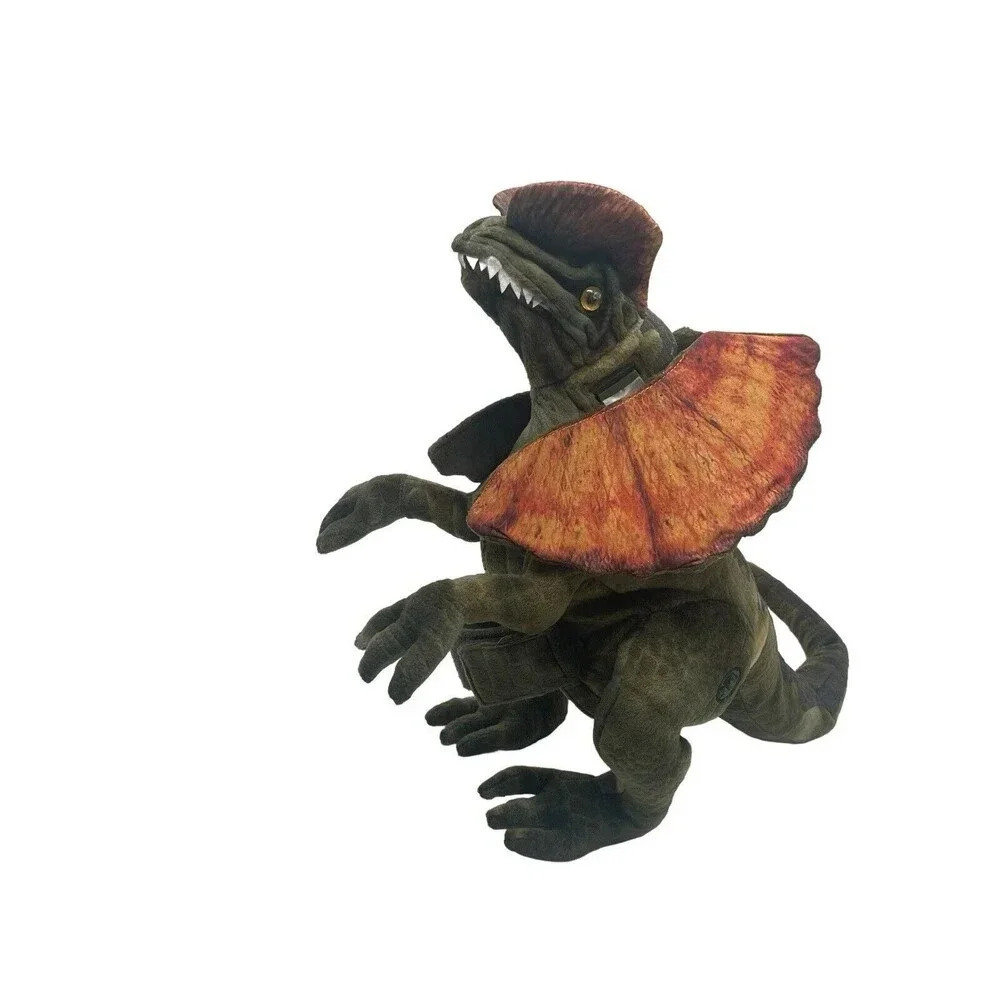 Universal Studios Jurassic World Interactive Sound Dilophosaurus Plush  Toy RARE